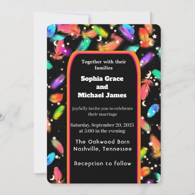 Convite Elegante Verde Deixa a Natureza Design | Botão Mín (Frente)