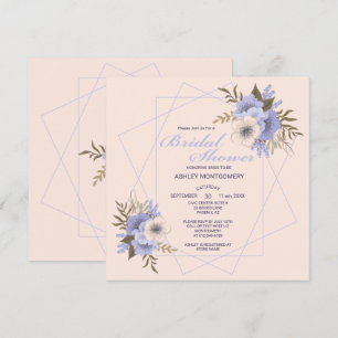 Convite Elegante Violet Cinco Rosas Petal