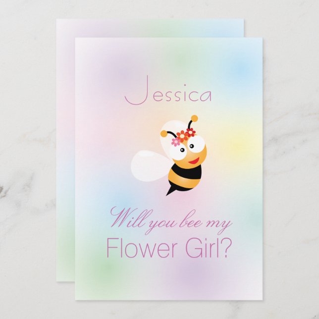 Convite Elegante, Você Será Minha Porta-Pontas Que Quer Se (Frente/Verso)