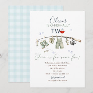 Convite Elegante Watercolor Um pequeno aniversário de segu