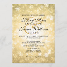 Elegante Weding Winter Wonderland Sparkle Dourado