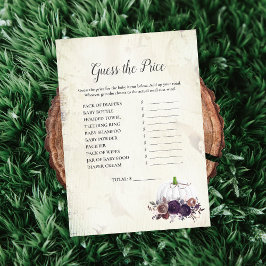 Convite Elegante White Pumpkin Adivinha O Preço