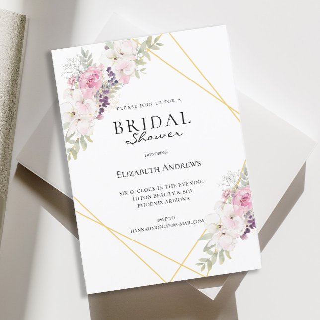 Convite Elegantes Brautparty Boho Einladung (Criador carregado)