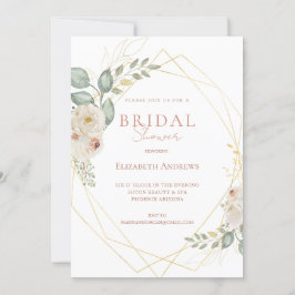 Convite Elegantes Brautparty Boho Einladung