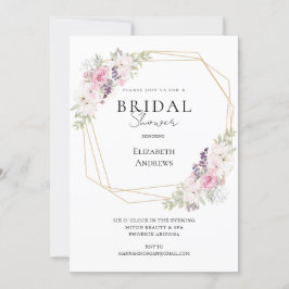 Convite Elegantes Brautparty Boho Einladung