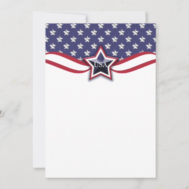 Convite Eleição da Campanha Política Patriótica 4 de julho (Frente)