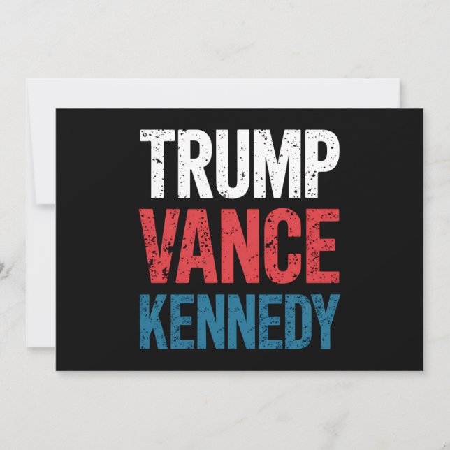 Convite Eleição Trump Vance Kennedy 2024 (Frente)