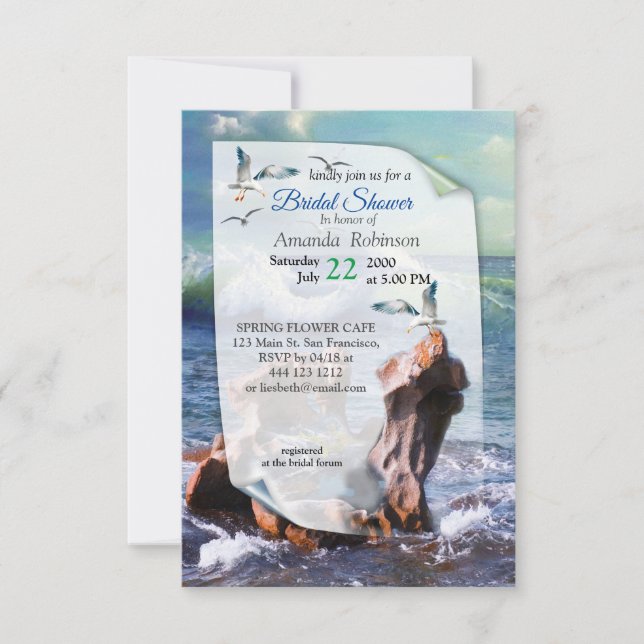 Convite Elementar De Energia Da Água (Frente)