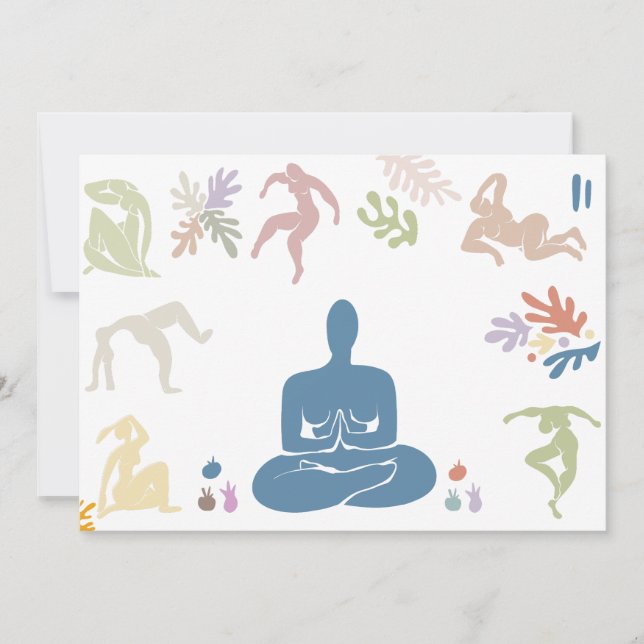 Convite Elementos de Meditação de Arte Matisse (Frente)