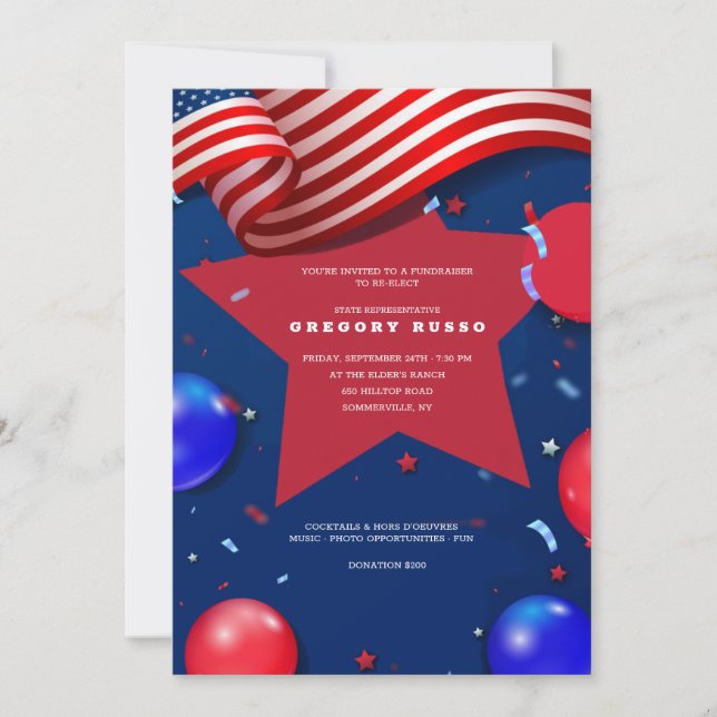 Convite Elementos Patrióticos (Frente)