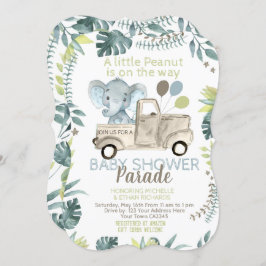 Convite Elephant Baby Shower Parade