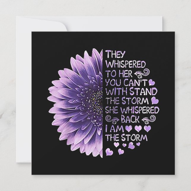 Convite Eles sussurravam para ela. Você não pode ficar com (Frente)