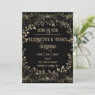 Convite Elevem o seu casamento com o nosso refinado