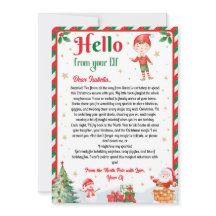 Elf Arrival Letter Hello From Your Elf Elf Notes