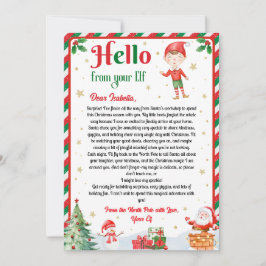 Convite Elf Arrival Letter Hello From Your Elf Elf Notes 