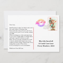 Convite Elf Arrival Letter | North Pole Welcome Message