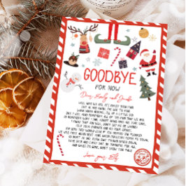 Convite Elf Goodbye - Letra Goodbye do Elf Christmas