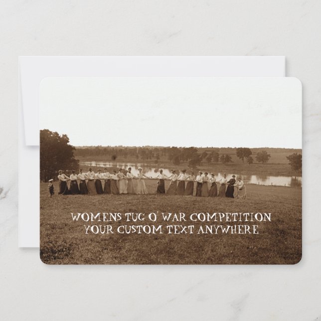 Convite Elgin IL, Rio Fox Touro-Guerra das Mulheres de 189 (Frente)