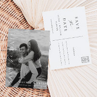 Ellesmere Mínimalist Photo Save The Date Postcard
