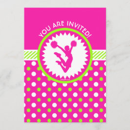 Convite Elogio/rosa personalizados de Pom - bolinhas