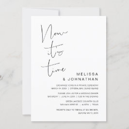 Convite Elopemento de Casamento, agora é hora de convidar