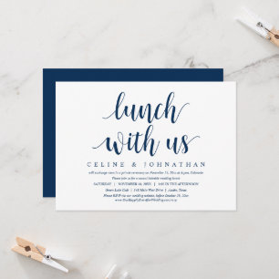 Convite Elopemento De Casamento, Almoço Conosco, Newlyweds