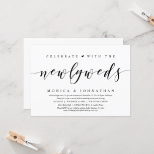 Convite Elopemento de Casamento, Celebrar com os Novos Est