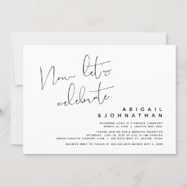 Convite Elopemento de Casamento, comemoração de vamos