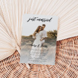 Convite Elopemento de Casamento de Foto do recem casados C<br><div class="desc">Convite para Elopement de Casamento de Fotografia do recem casados Calliografia</div>