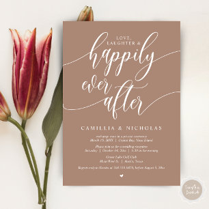 Convite Elopemento De Casamento, Feliz Nunca Depois Da Fes