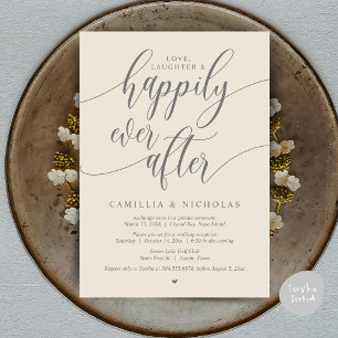 Convite Elopemento De Casamento, Feliz Nunca Depois Da Fes