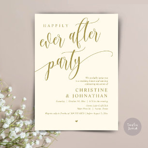 Convite Elopemento De Casamento, Feliz Nunca Depois Da Fes