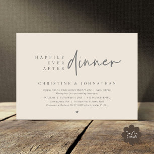 Convite Elopemento De Casamento, Feliz Para Sempre Após Fe