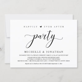 Convite Elopemento de Casamento, Partido da Recepção Elega