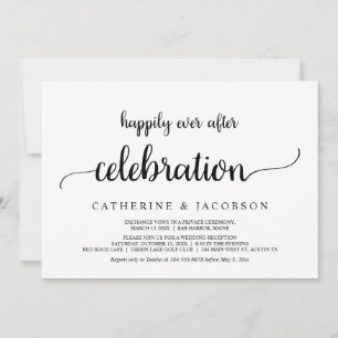 Convite Elopemento, Feliz Sempre Depois Da Celebração, Rus