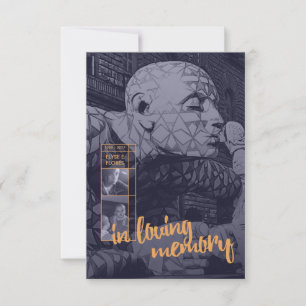 Convite em anúncios de funeral de memória amorosa