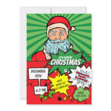 Convite em banda desenhada para Papais noeis de Na