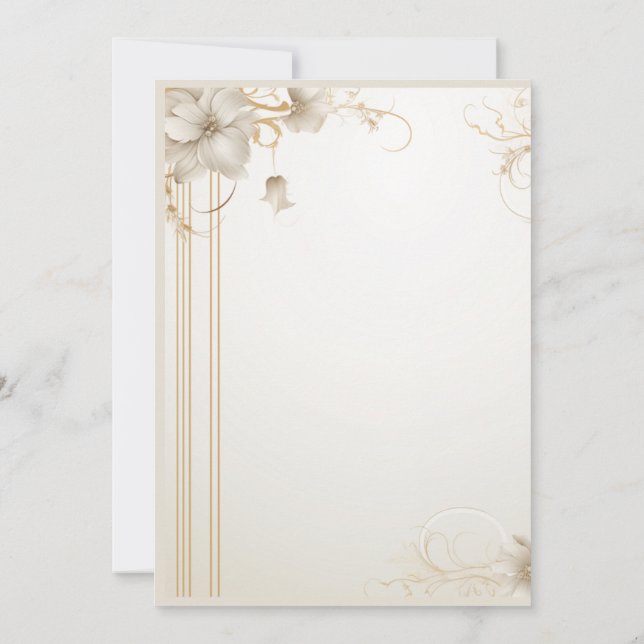 Convite em branco  (Verso)