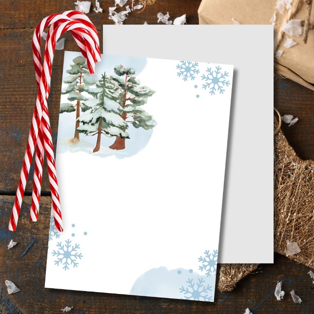 Convite Em Branco Adicione Seu Próprio Floco de Neve de In (Criador carregado)