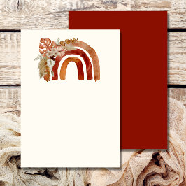 Convite Em branco adicione sua própria imagem Terracotta B