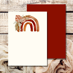 Convite Em branco adicione sua própria imagem Terracotta B