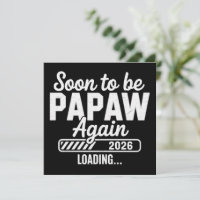 Em breve Papaw novamente est. 2026 Futuro Novo Pai