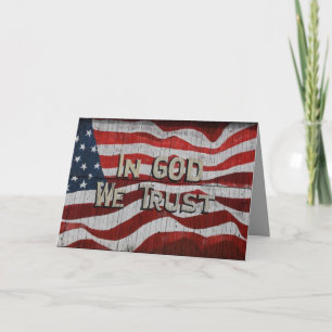 Convite Em Deus, Confiamos na bandeira Conselho Americana