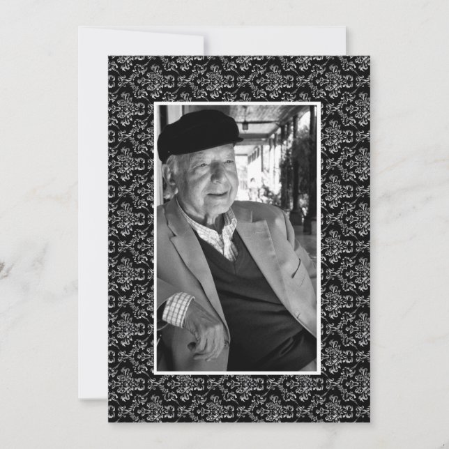 Convite Em foto Loving da observação da morte da memória (Frente)