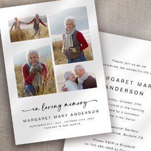 Convite Em memória de amor   Quatro Fotografias Memorial F