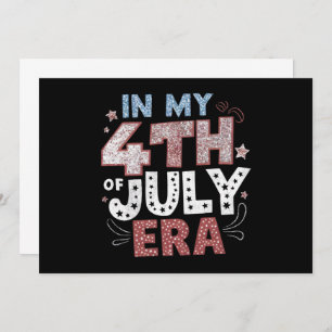 Convite Em Meu Quarto De Julho Era Patriótico Americano