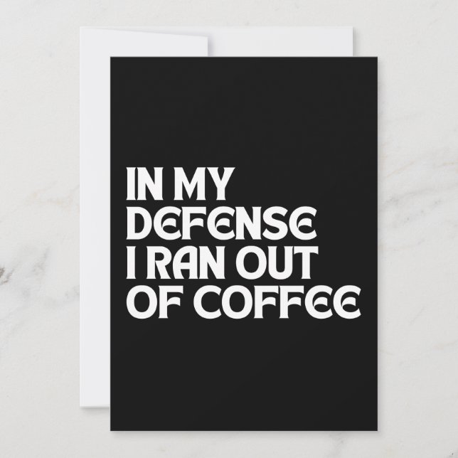 CONVITE EM MINHA DEFESA EU ACABEI O CAFÉ (Frente)
