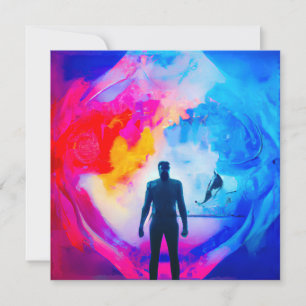 Convite Em pé em Cores
