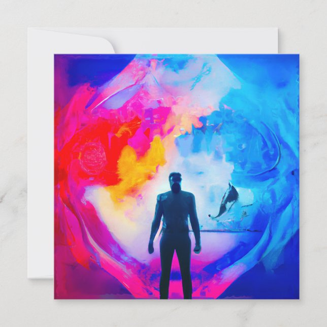 Convite Em pé nas cores (Frente)