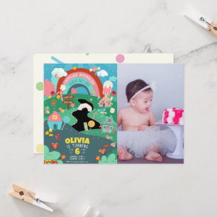 Convite Em qualquer idade, dia de aniversário da foto do t